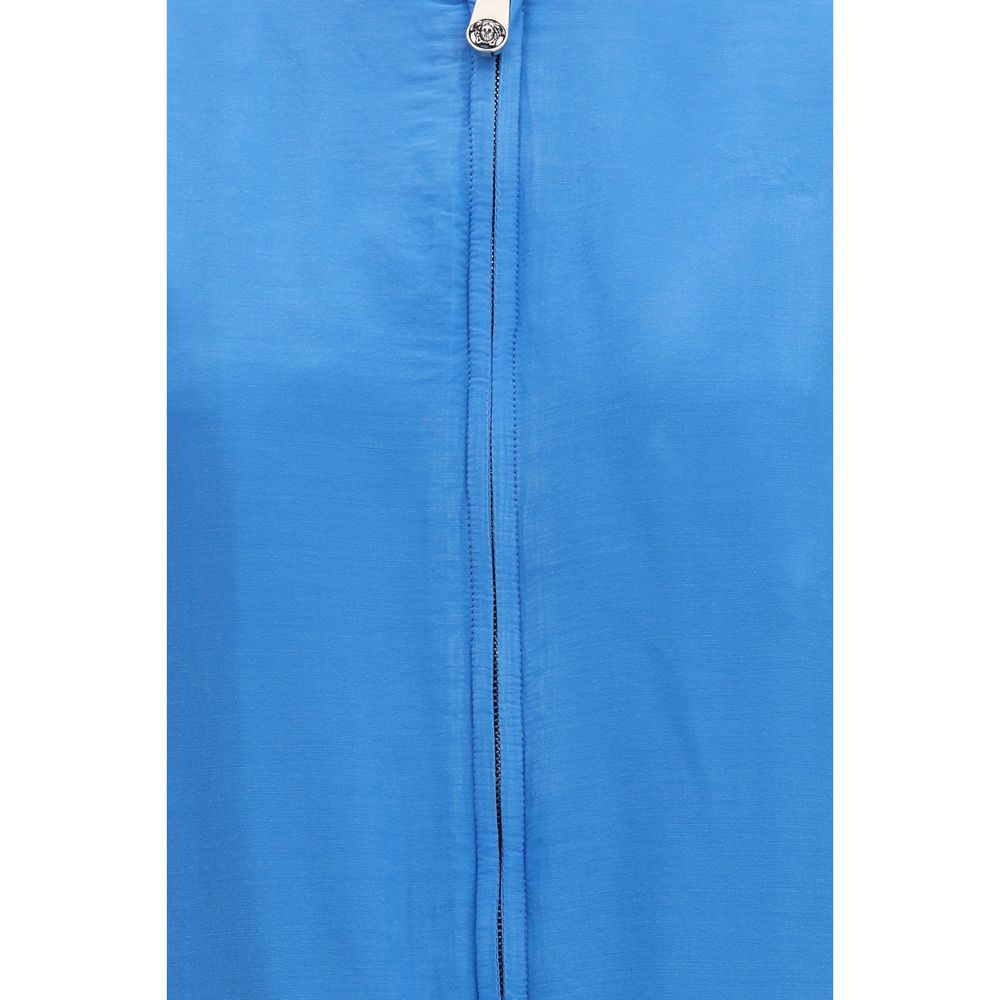 Silk zip-up jacket
