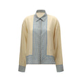 Camicia in seta con stampa geometrica