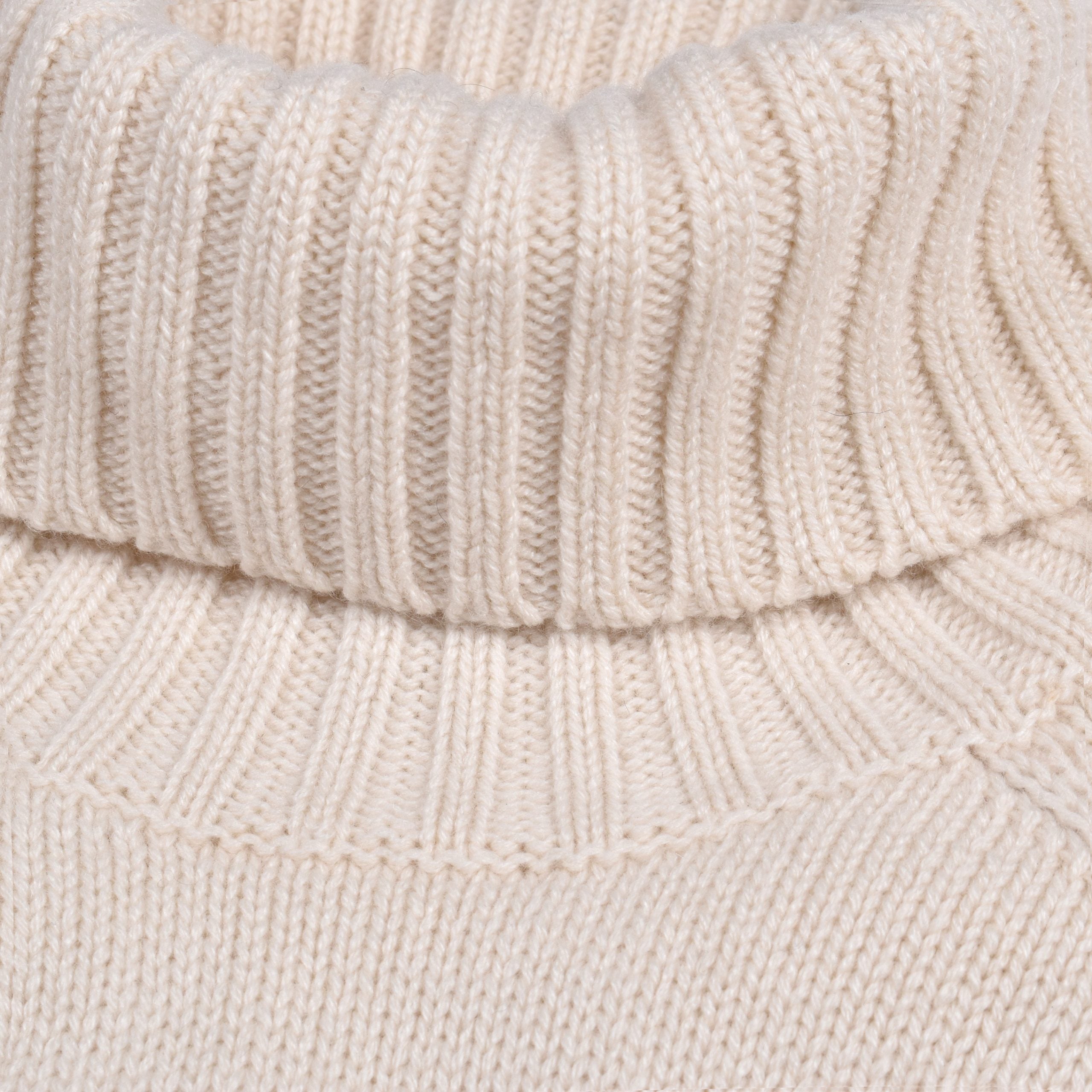 Two-tone cashmere sweater