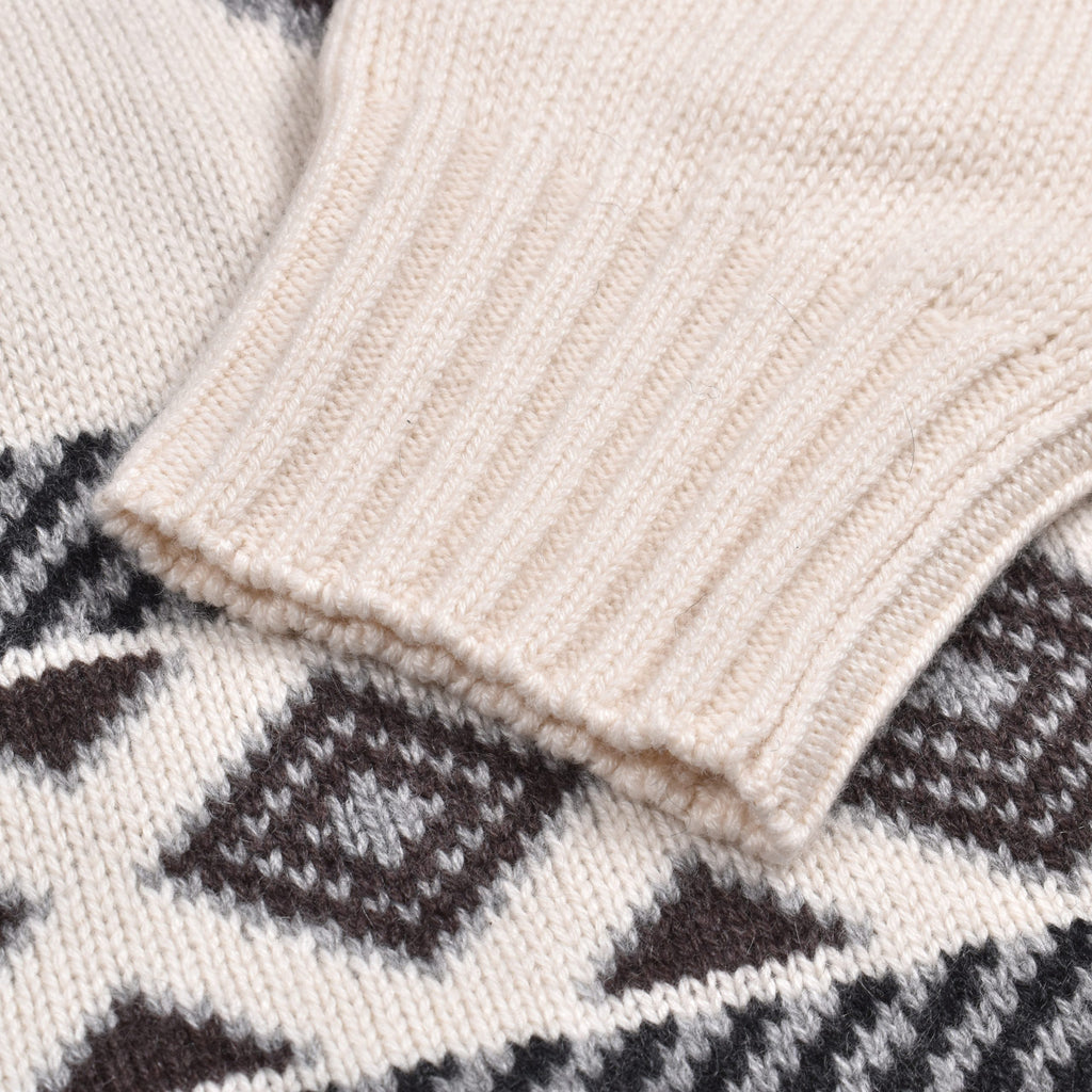 Maglione in cashmere bicolore