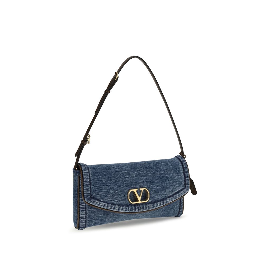 DeVain denim shoulder bag