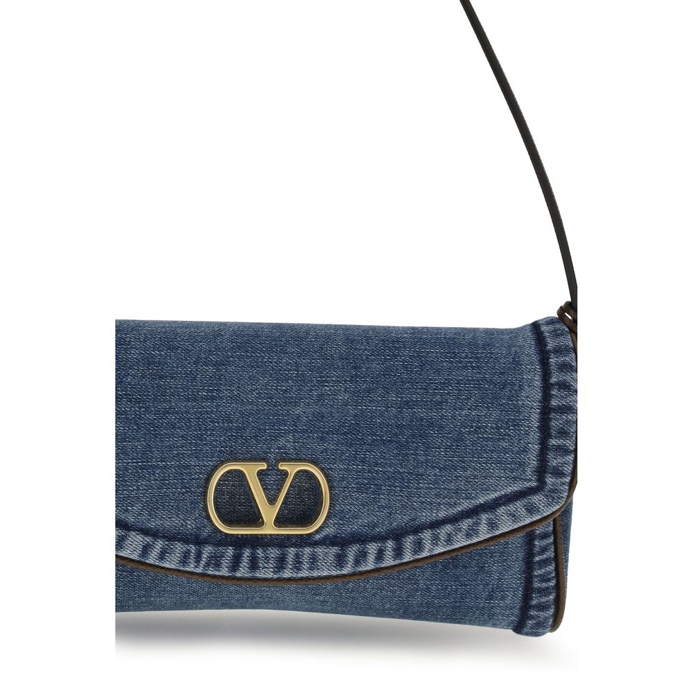 DeVain denim shoulder bag