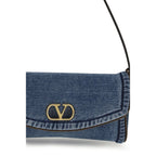 DeVain denim shoulder bag