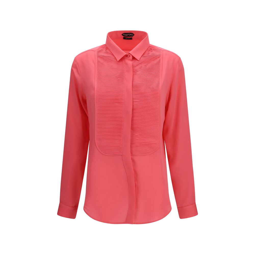 Camicia da smoking in seta