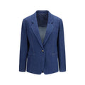 Single-breasted denim jacket