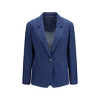 Single-breasted denim jacket