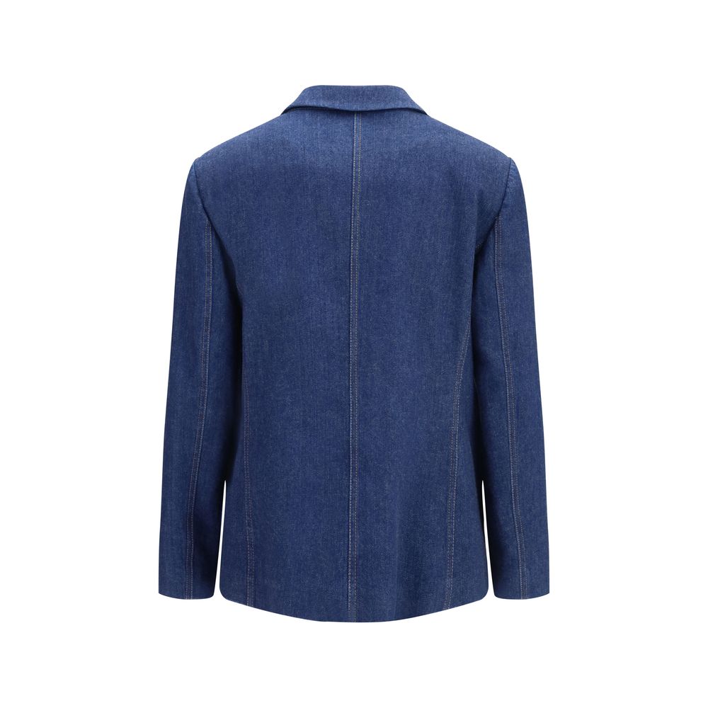 Single-breasted denim jacket