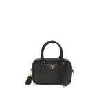 Borsa nera in pelle Saffiano