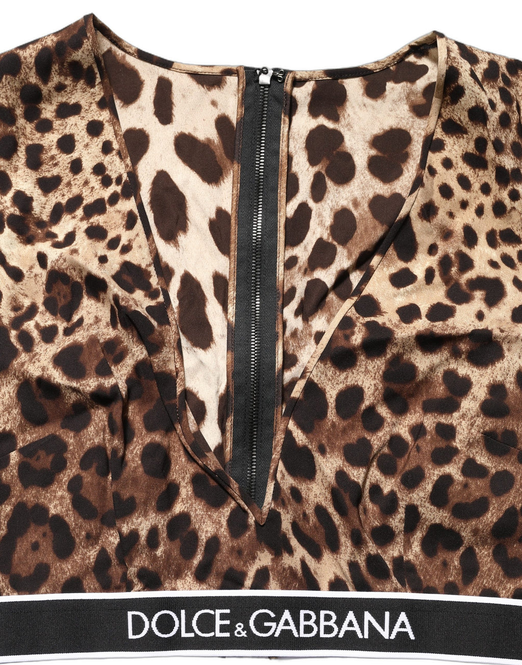Crop top leopardato