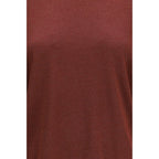 Maglione a maniche corte in cashmere e seta
