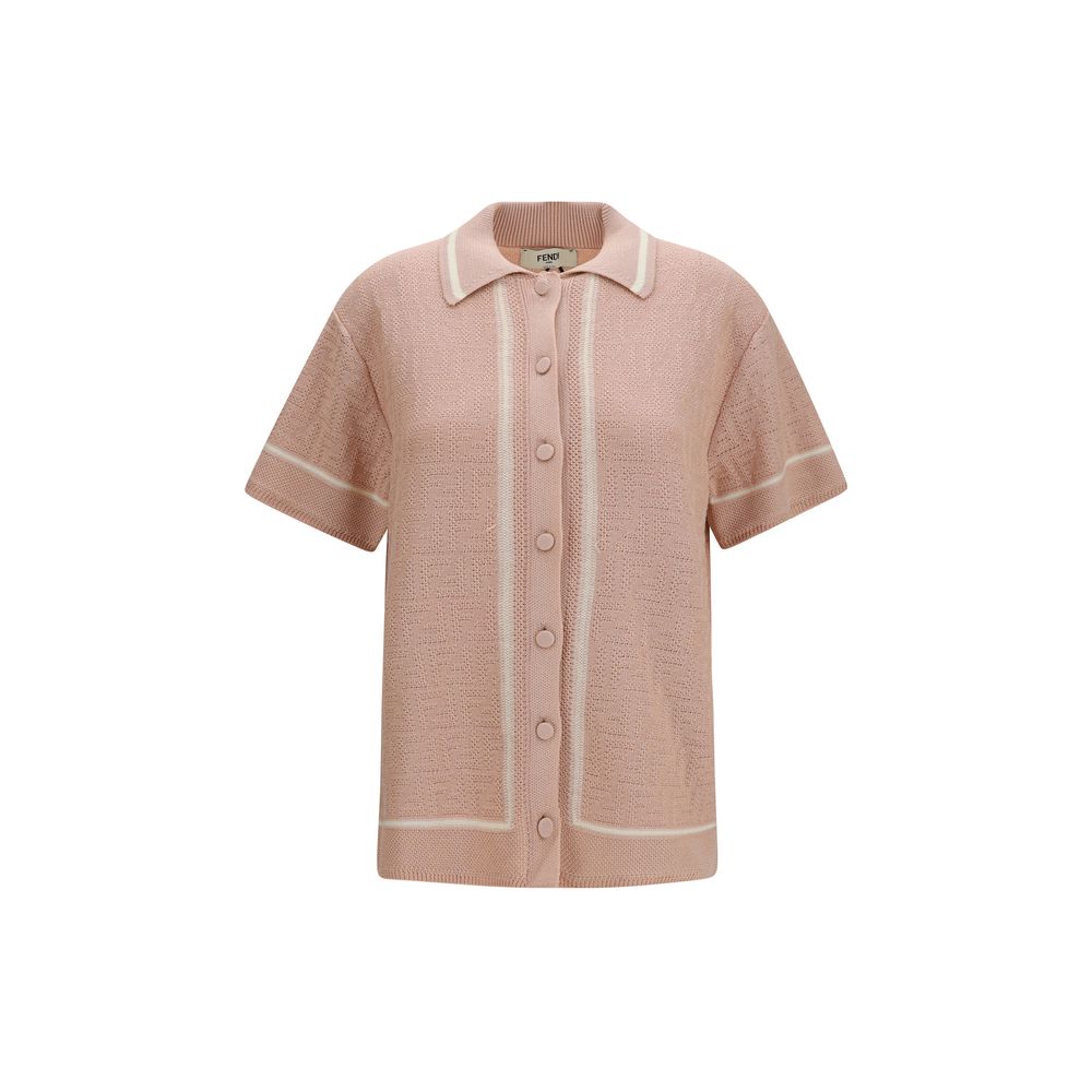 Camicia in crochet con motivo FF