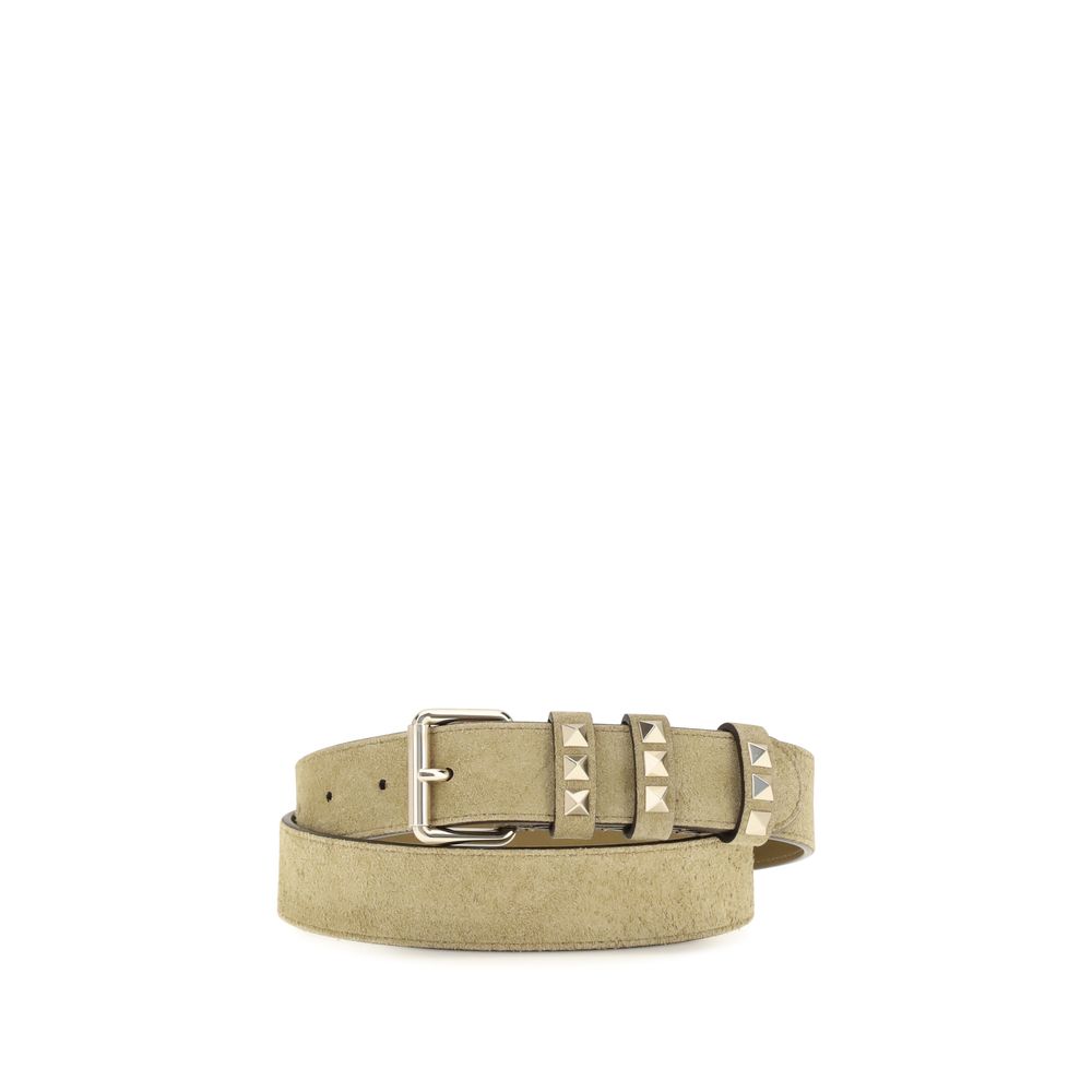 Cintura Rockstud in camoscio