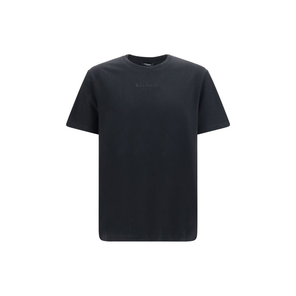 T-shirt in cotone con logo ricamato