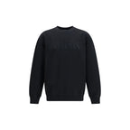 Felpa in cotone con logo ricamato