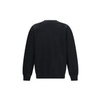 Felpa in cotone con logo ricamato