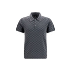 Polo in lana e seta con motivo GG