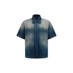 Camicia in denim con logo
