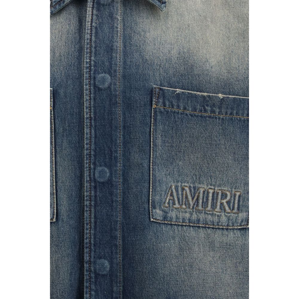Camicia in denim con logo