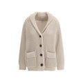Cardigan beige in cotone