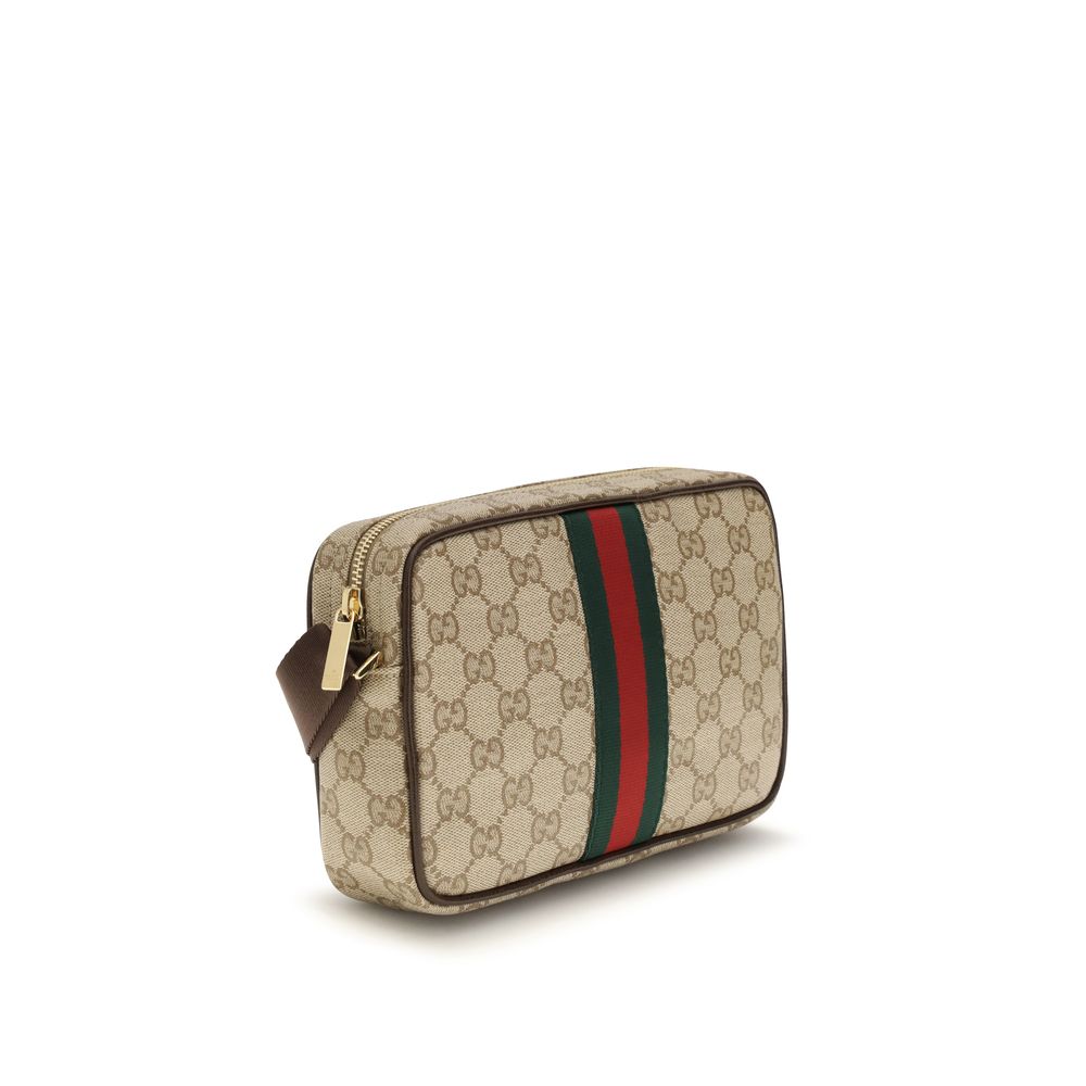 Borsa a spalla GG con banda Web