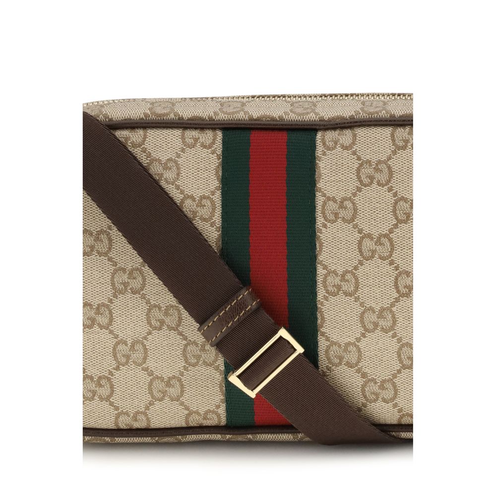 Borsa a spalla GG con banda Web