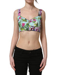 Top con stampa floreale con zip