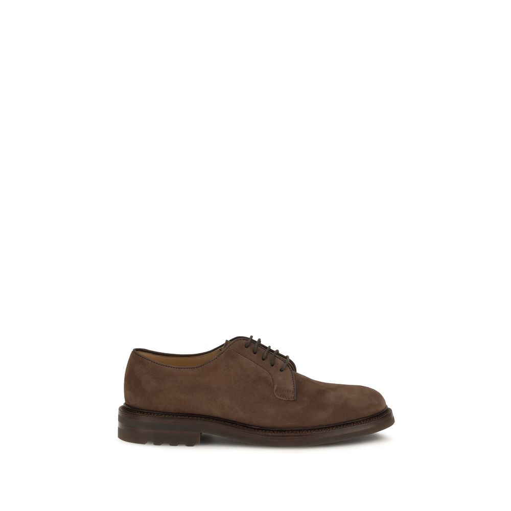 Scarpe stringate in suede