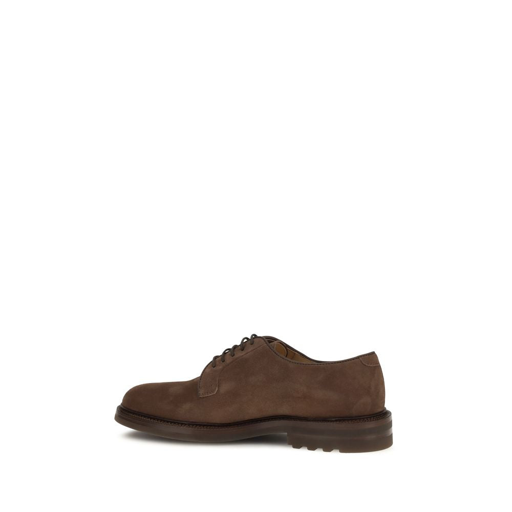 Scarpe stringate in suede
