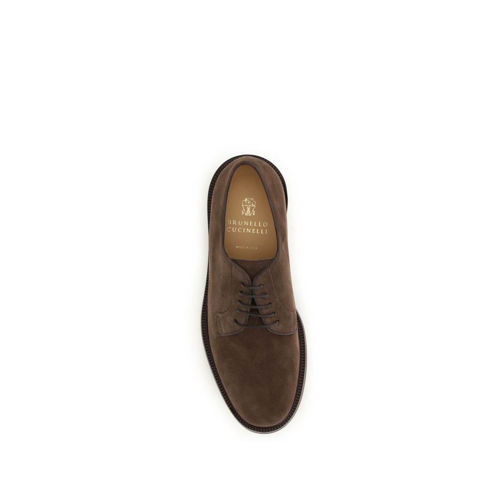 Scarpe stringate in suede