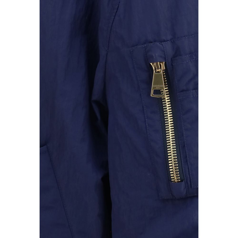 Nylon bomber jacket