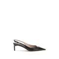 Décolleté slingback in pelle