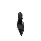 Décolleté slingback in pelle
