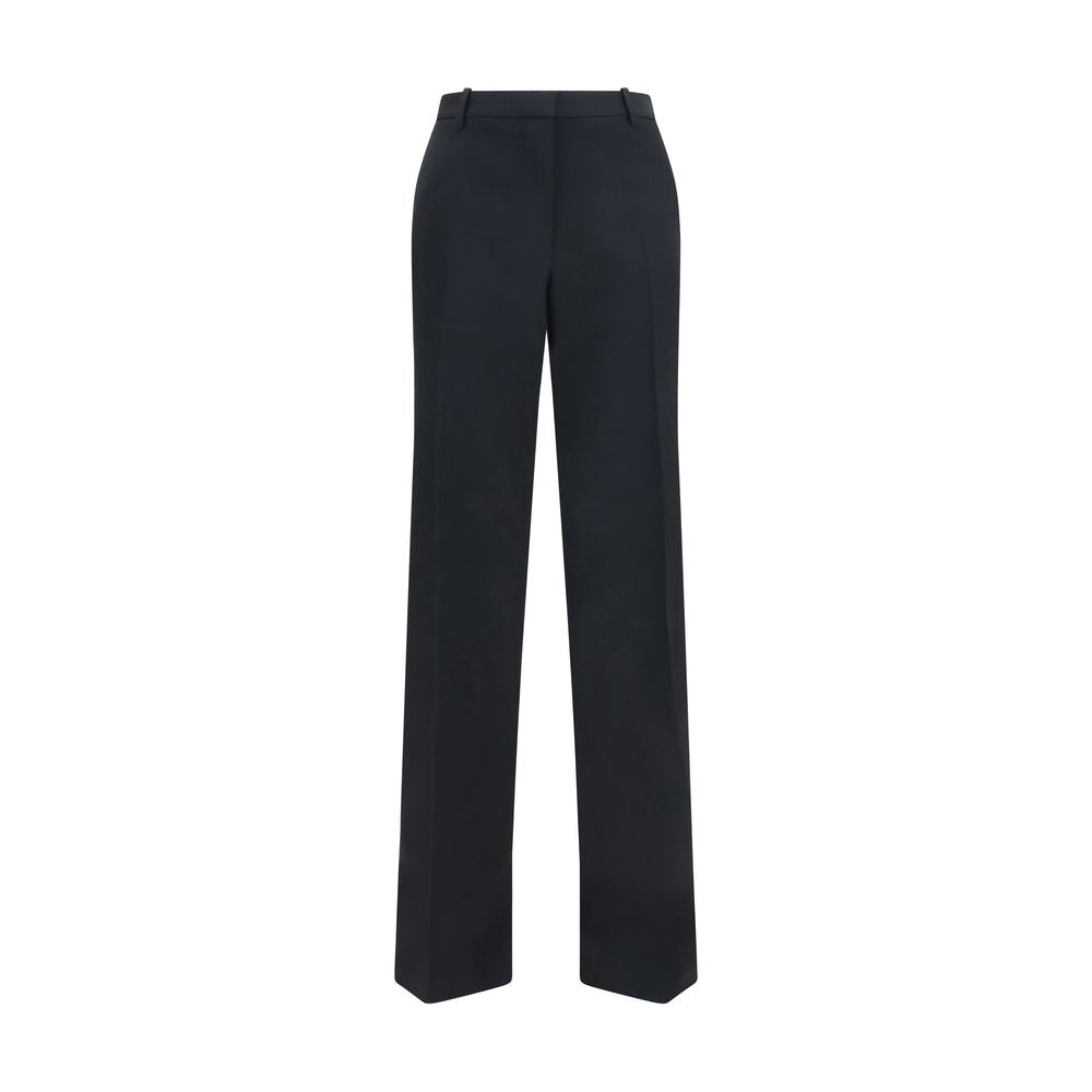 Pantaloni plissettati a gamba ampia