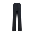 Pantaloni plissettati a gamba ampia