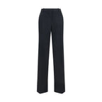 Pantaloni plissettati a gamba ampia