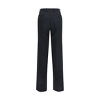 Pantaloni plissettati a gamba ampia