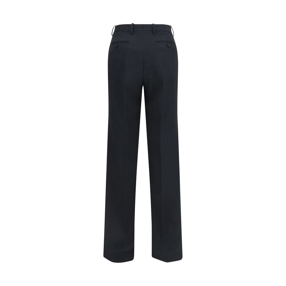 Pantaloni plissettati a gamba ampia