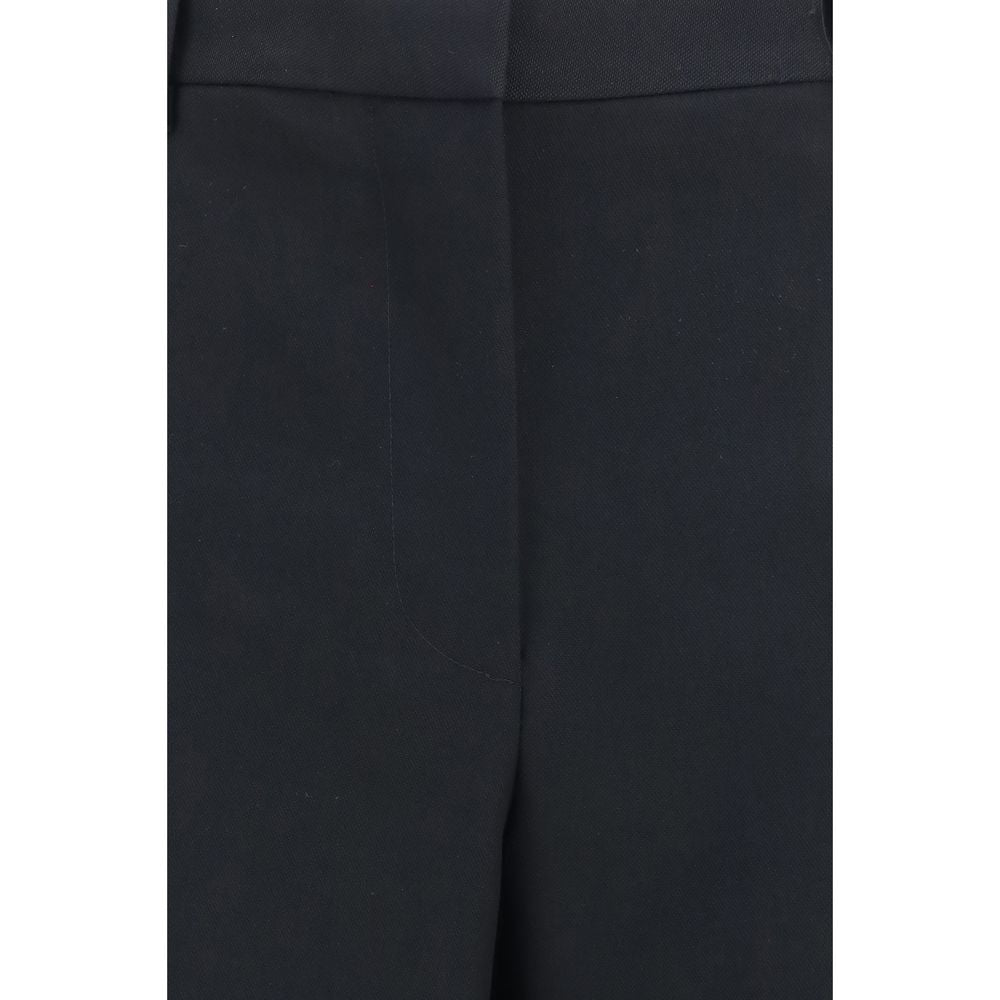 Pantaloni plissettati a gamba ampia