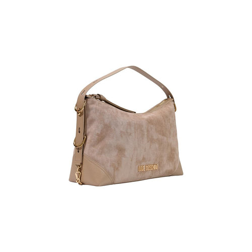 Borsa con texture vellutata