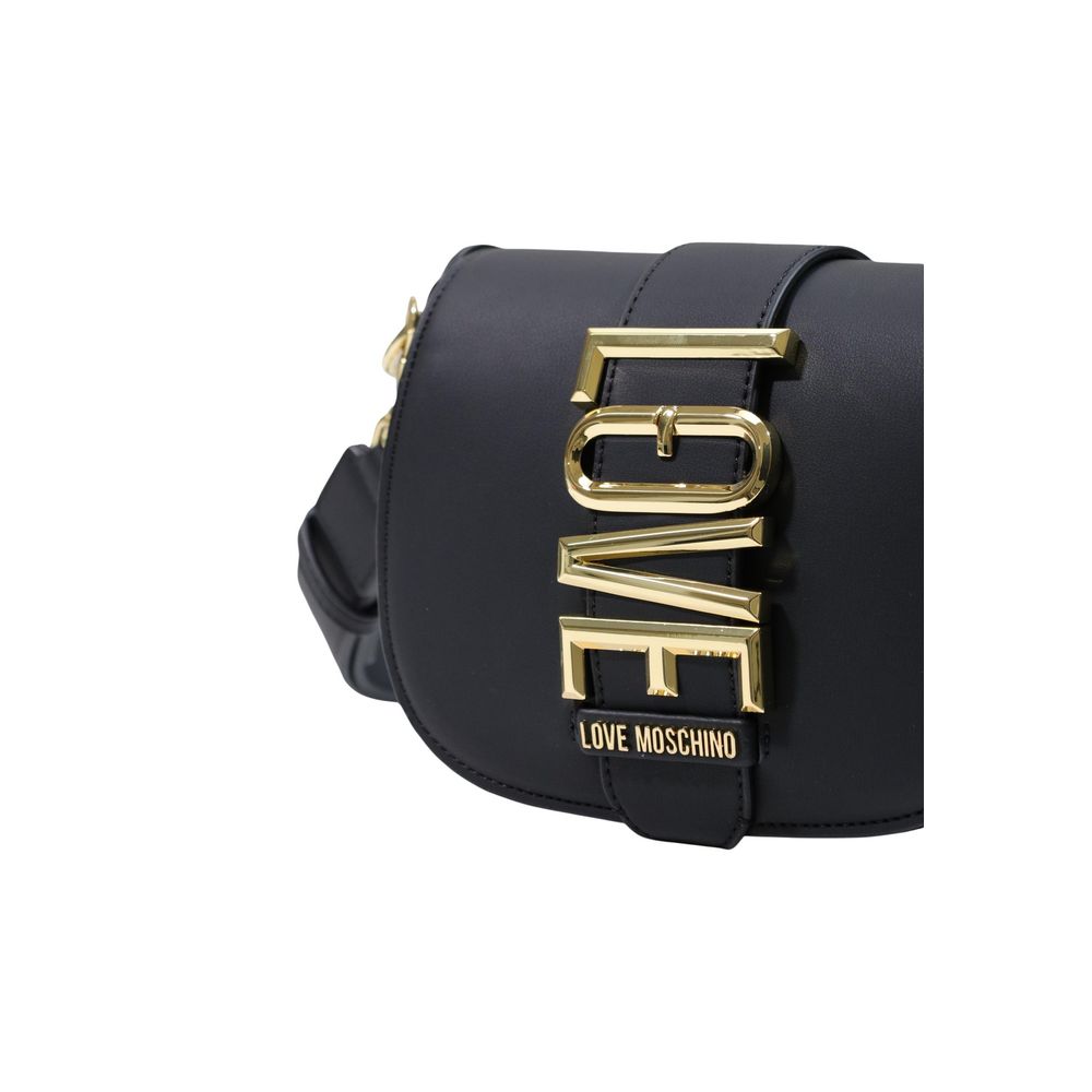 Black crossbody bag with LOVE logo