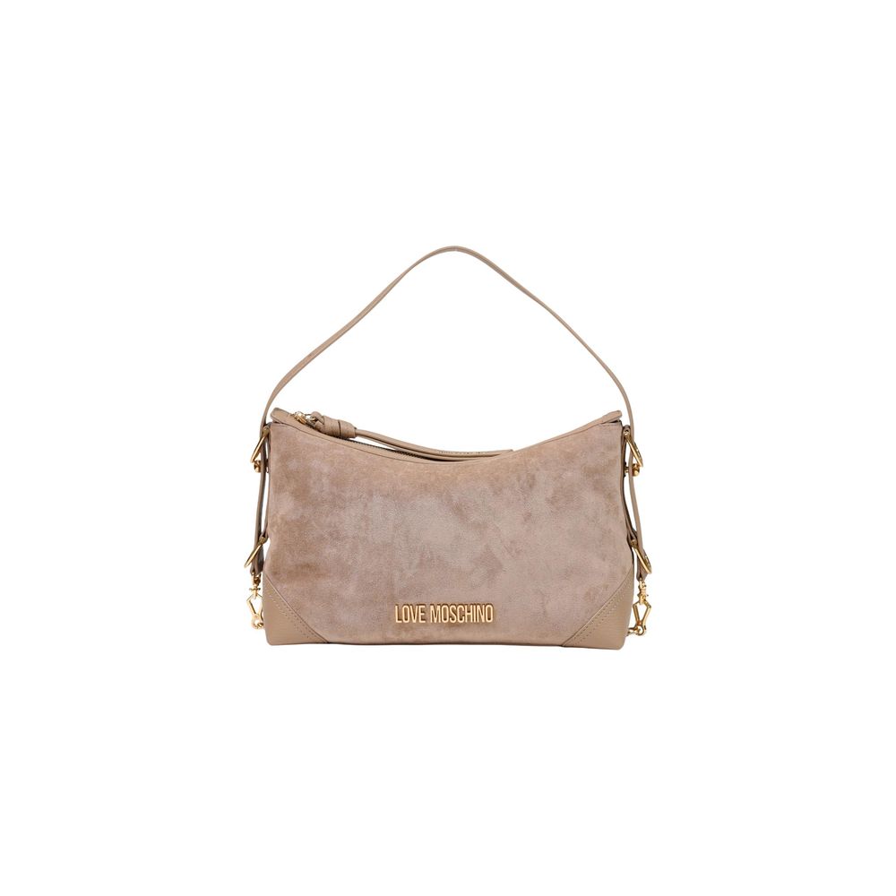 Borsa a mano con texture scamosciata