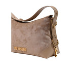 Borsa a mano con texture scamosciata