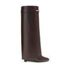 Shark leather boots