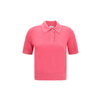 Polo in lana con dettagli Check