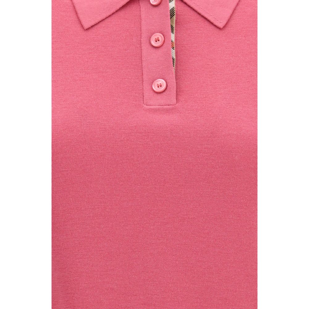 Polo in lana con dettagli Check