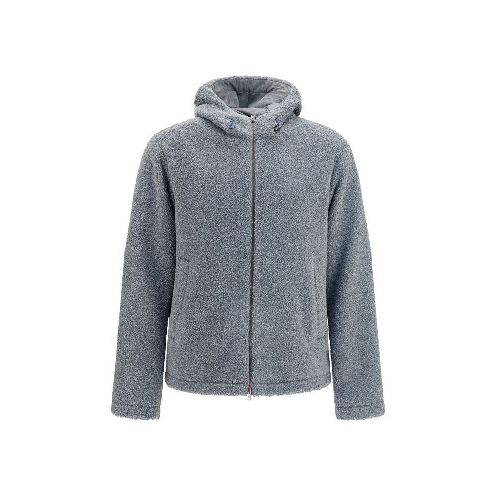 Jacket with a teddy-effect