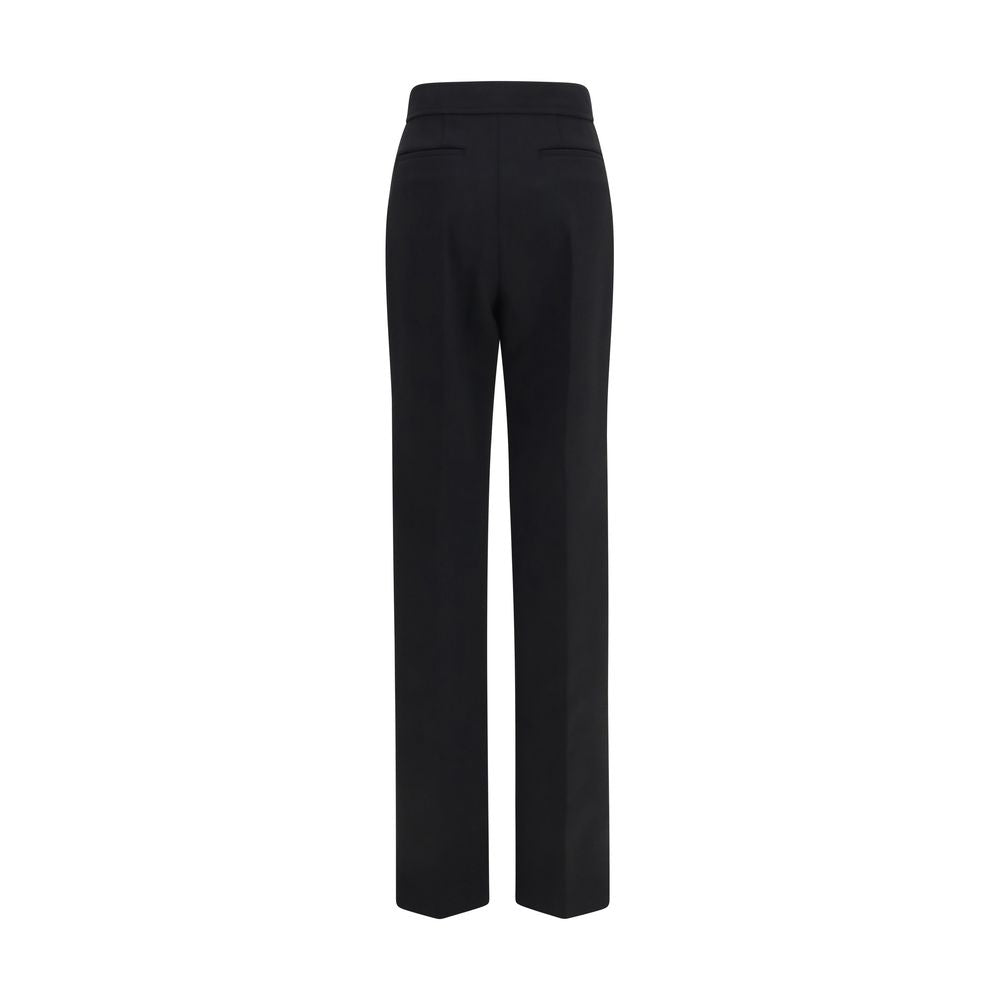 Wool flared trousers