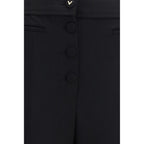 Wool flared trousers