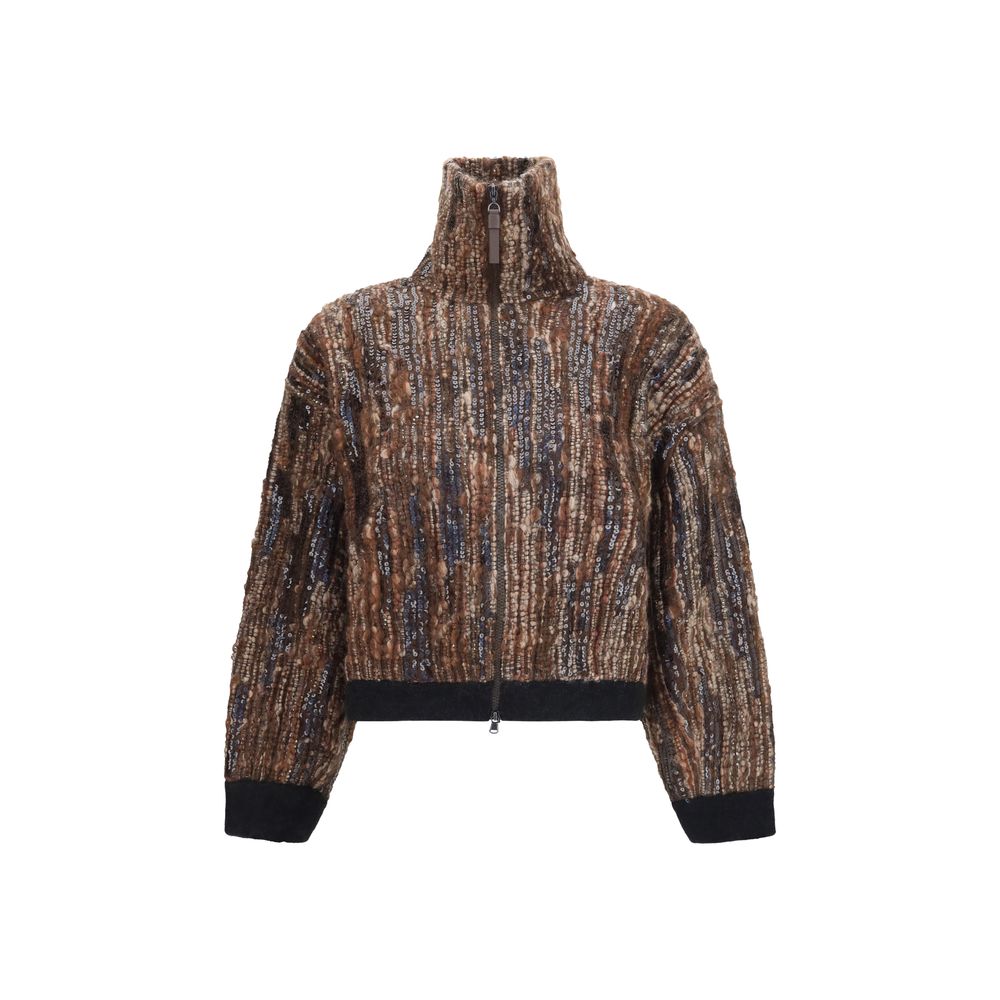 Zip-up cardigan