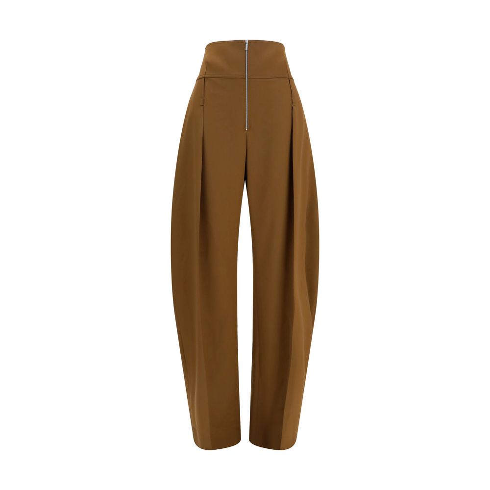 Zip-front balloon fit trousers